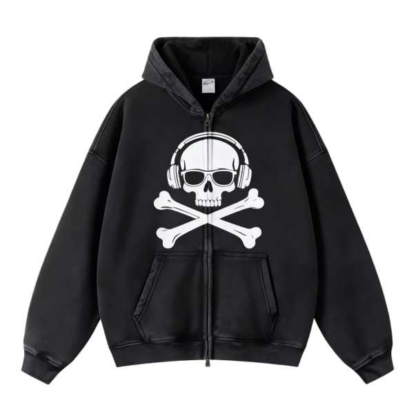 Custom High Quality Streetwear Fleece Blank Hoodies - Vintage Double Layer Acid Wash Sun Faded Distressed Pockets