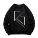 Custom Heavyweight Cotton Oversized Crew Neck Sweatshirt - Embroidered Distressed Print Logo Hoodies